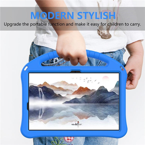 EIDERWOOD Samsung Galaxy Tab S9 / S8 / S7 Børne Cover m. Håndtag & Ståfunktion - Blå