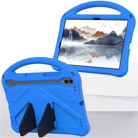 EIDERWOOD Samsung Galaxy Tab S9 / S8 / S7 Børne Cover m. Håndtag & Ståfunktion - Blå