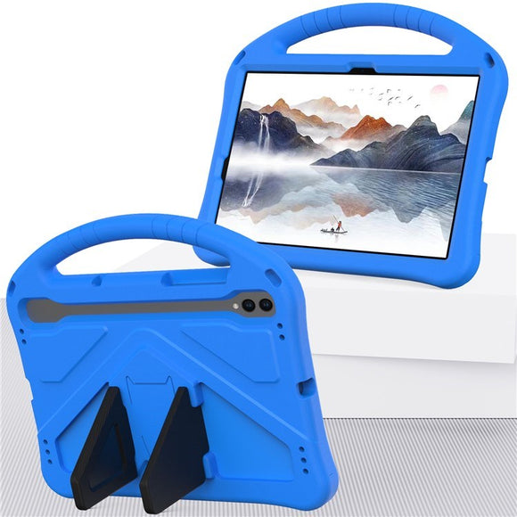EIDERWOOD Samsung Galaxy Tab S9 / S8 / S7 Børne Cover m. Håndtag & Ståfunktion - Blå