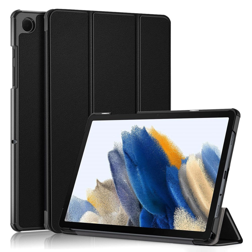 Samsung Galaxy Tab A9+ (Plus) FE Tri-Fold Kunstlæder Cover - Sort