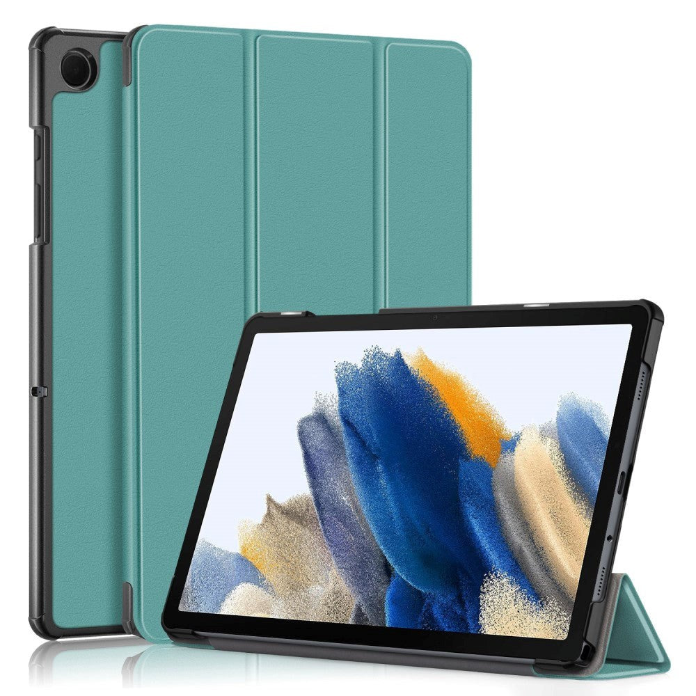 Samsung Galaxy Tab A9+ (Plus) FE Tri-Fold Kunstlæder Cover - Turkis
