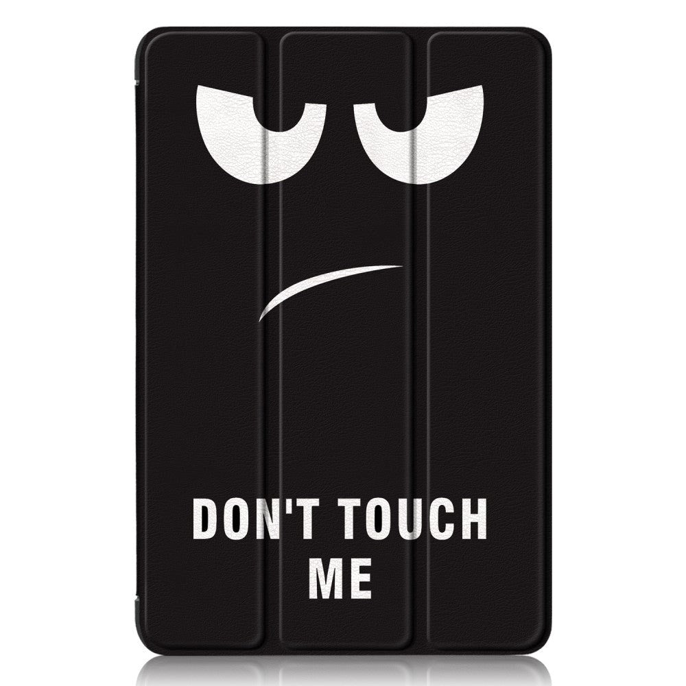 Samsung Galaxy Tab A9+ (Plus) Tri-Fold Kunstlæder Cover m. Vågeblus Funktion - "Don't Touch Me"