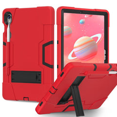 Samsung Galaxy Tab S9 / S9 FE Håndværker Cover m. Kickstand & Penholder - Rød / Sort