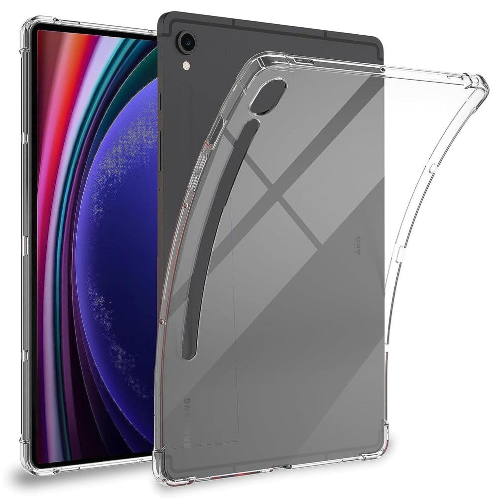 Samsung Galaxy Tab S9 Fleksibelt Plast Cover m. Skærmbeskyttelse - Gennemsigtig