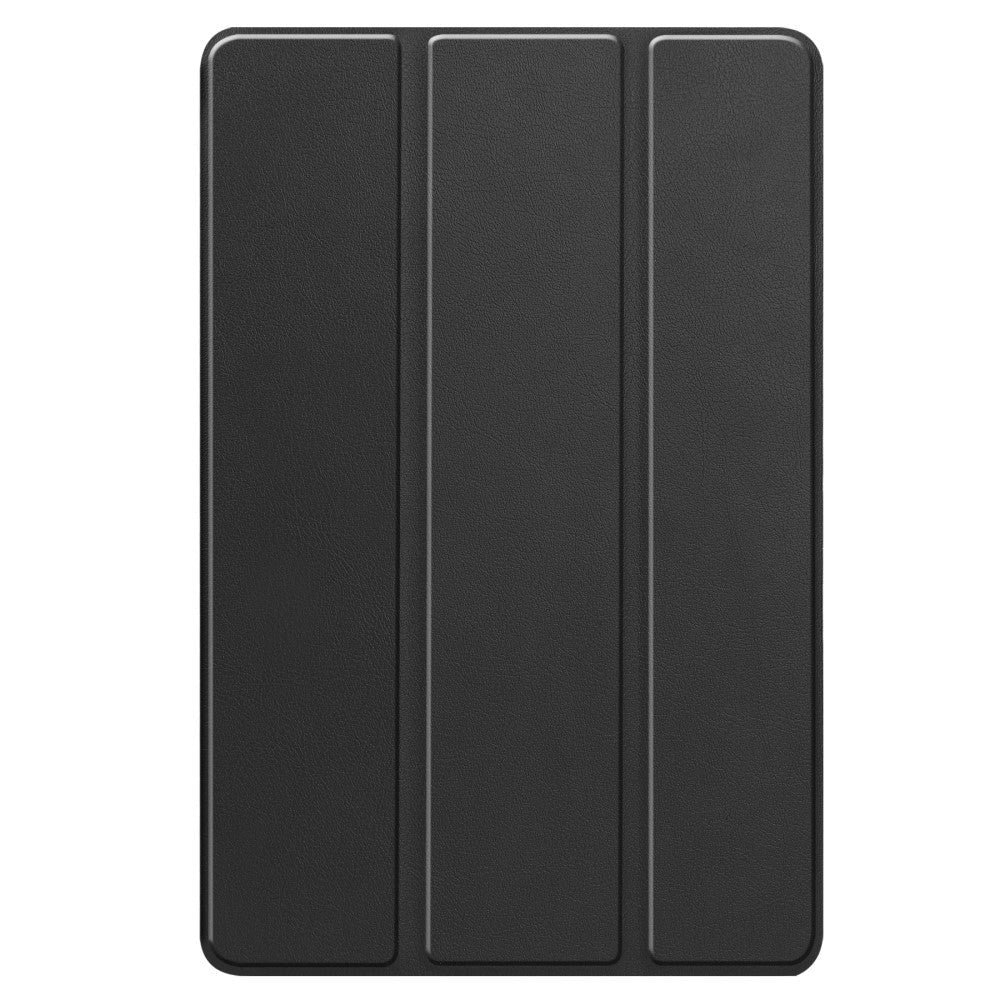 Lenovo Tab P12 Magnetisk Tri-Fold Læder Cover m. Pencil Holder - Sort