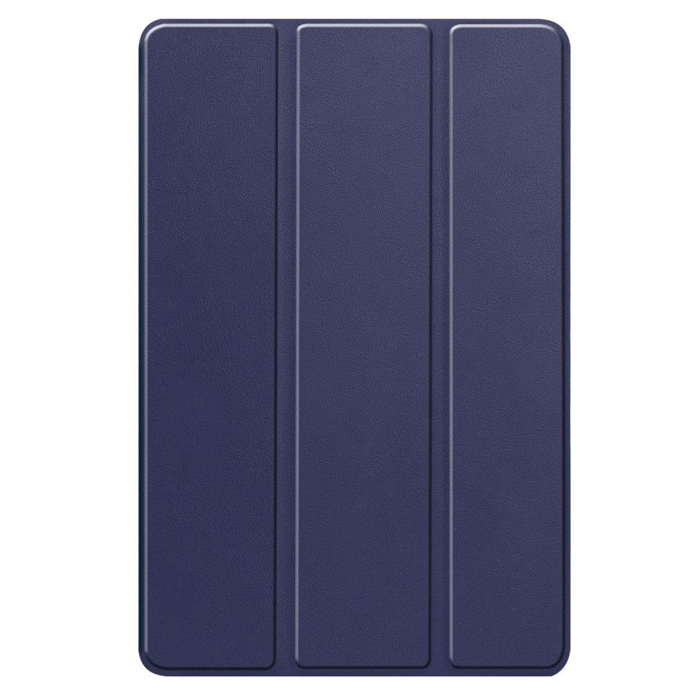 Lenovo Tab P12 Magnetisk Tri-Fold Læder Cover m. Pencil Holder - Mørkeblå