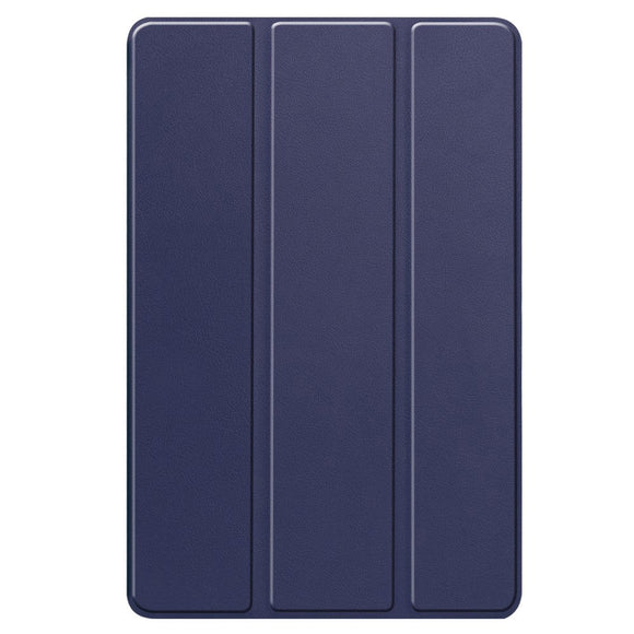 Lenovo Tab P12 Magnetisk Tri-Fold Læder Cover m. Pencil Holder - Mørkeblå
