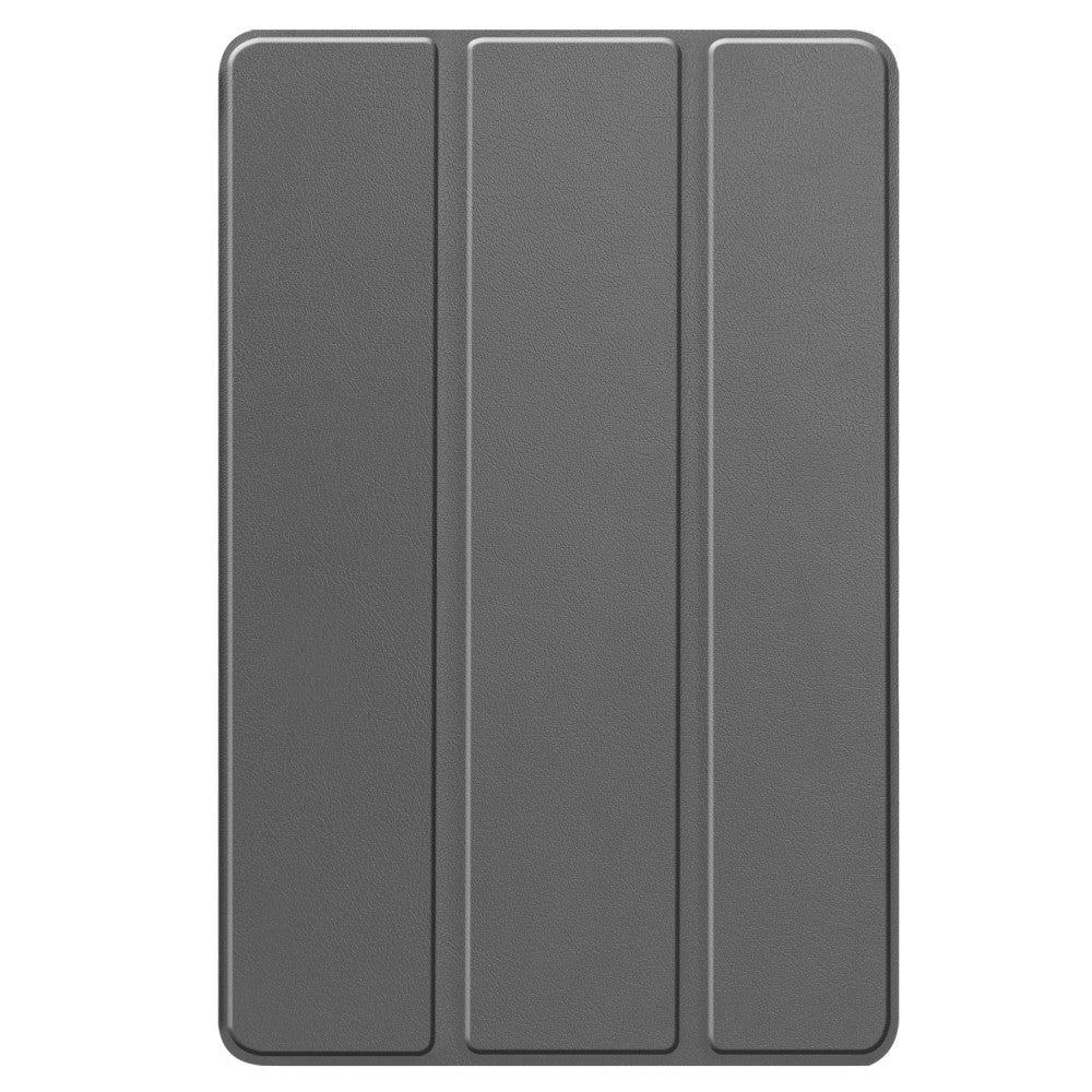 Lenovo Tab P12 Magnetisk Tri-Fold Læder Cover m. Pencil Holder - Grå