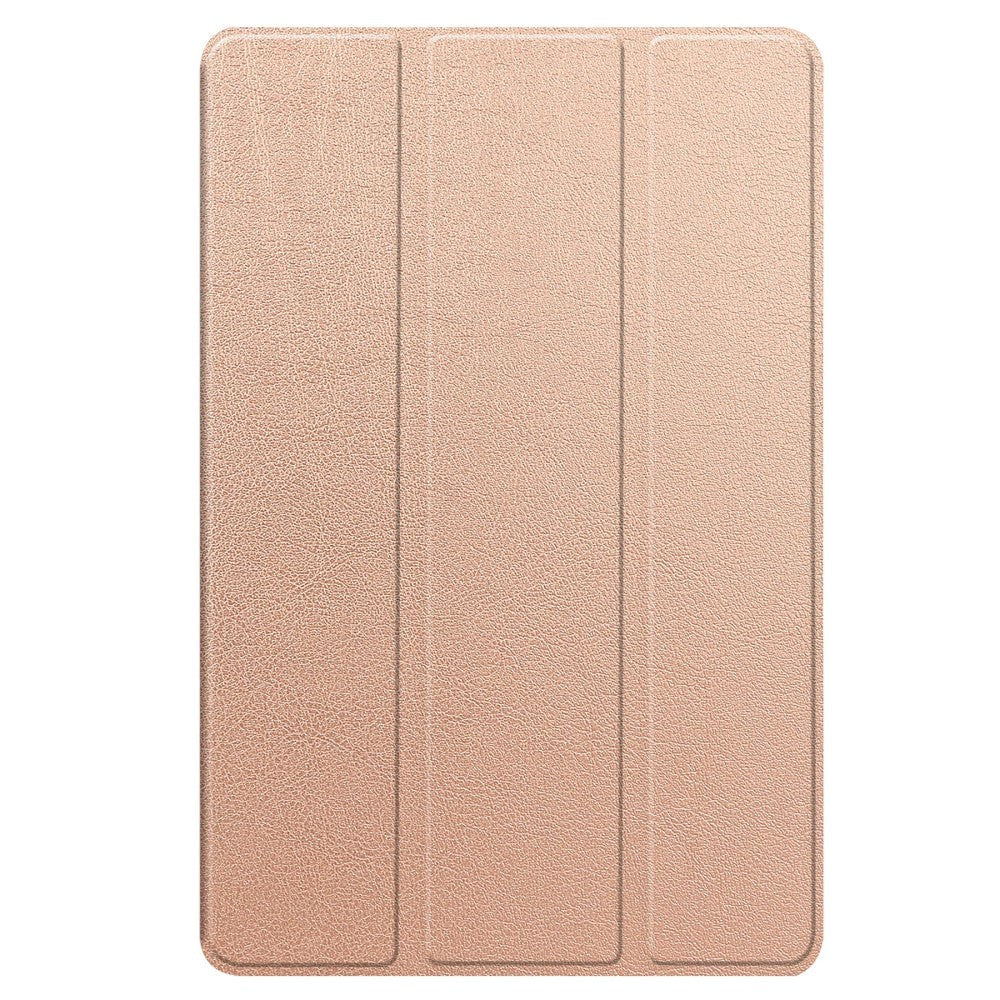Lenovo Tab P12 Magnetisk Tri-Fold Læder Cover m. Pencil Holder - Rose Gold