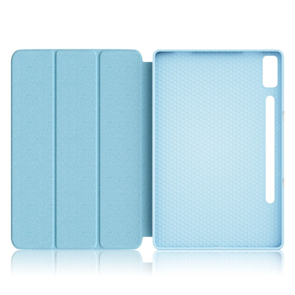 Lenovo Tab P12 Tri-Fold Kunstlæder Cover m. Pen Holder  - Vand