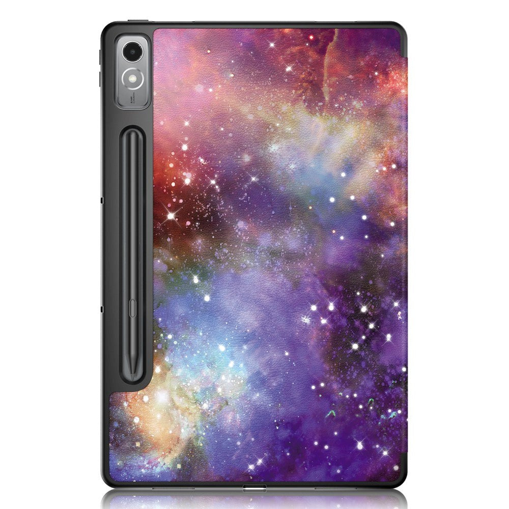 Lenovo Tab P12 Tri-Fold Kunstlæder Cover m. Pen Holder  - Galakse