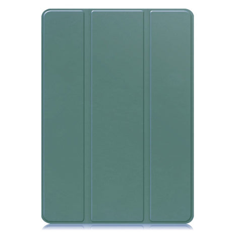 Samsung Galaxy Tab S10 FE / S9 FE Magnetisk Tri-Fold Læder Cover m. Pencil Holder - Grøn