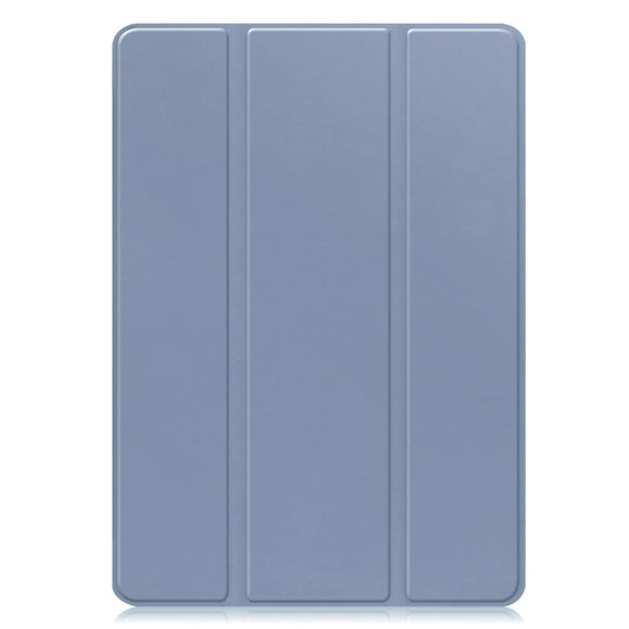 Samsung Galaxy Tab S10 FE / S9 FE Magnetisk Tri-Fold Læder Cover m. Pencil Holder - Lilla