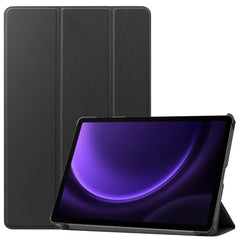 Samsung Galaxy Tab S9 FE Tri-Fold Kunstlæder Cover - Sort