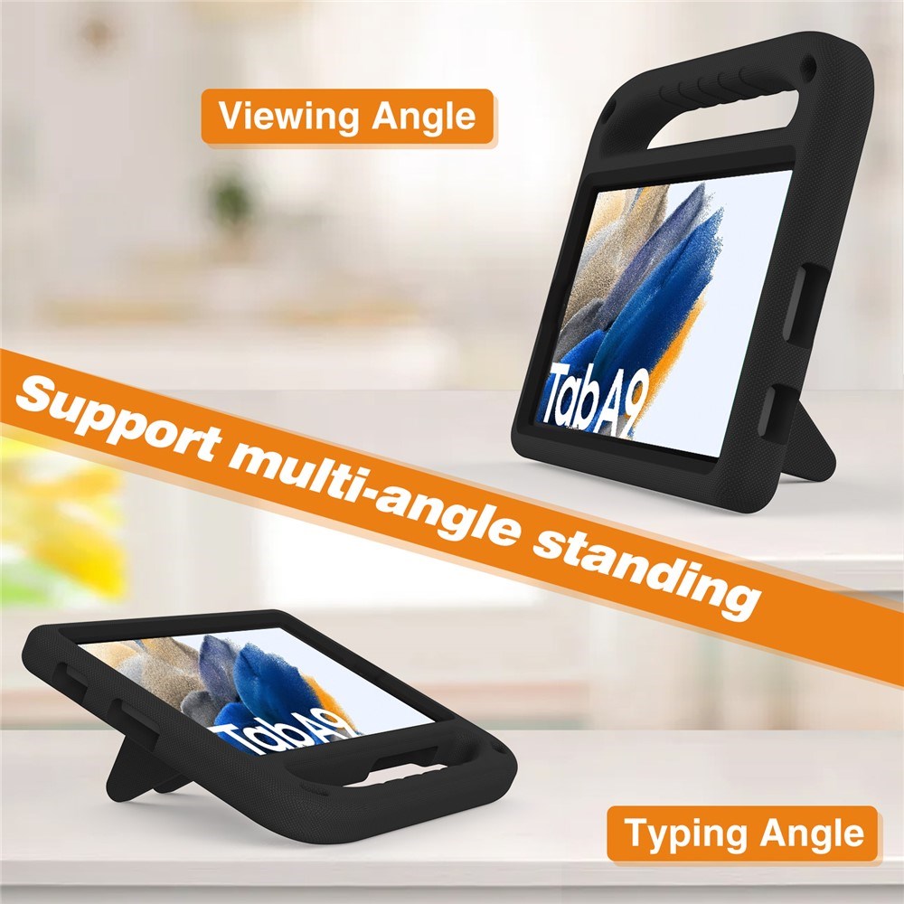 EIDERWOOD Samsung Galaxy Tab A11 / A9 Børnecover m. Kickstand - Sort