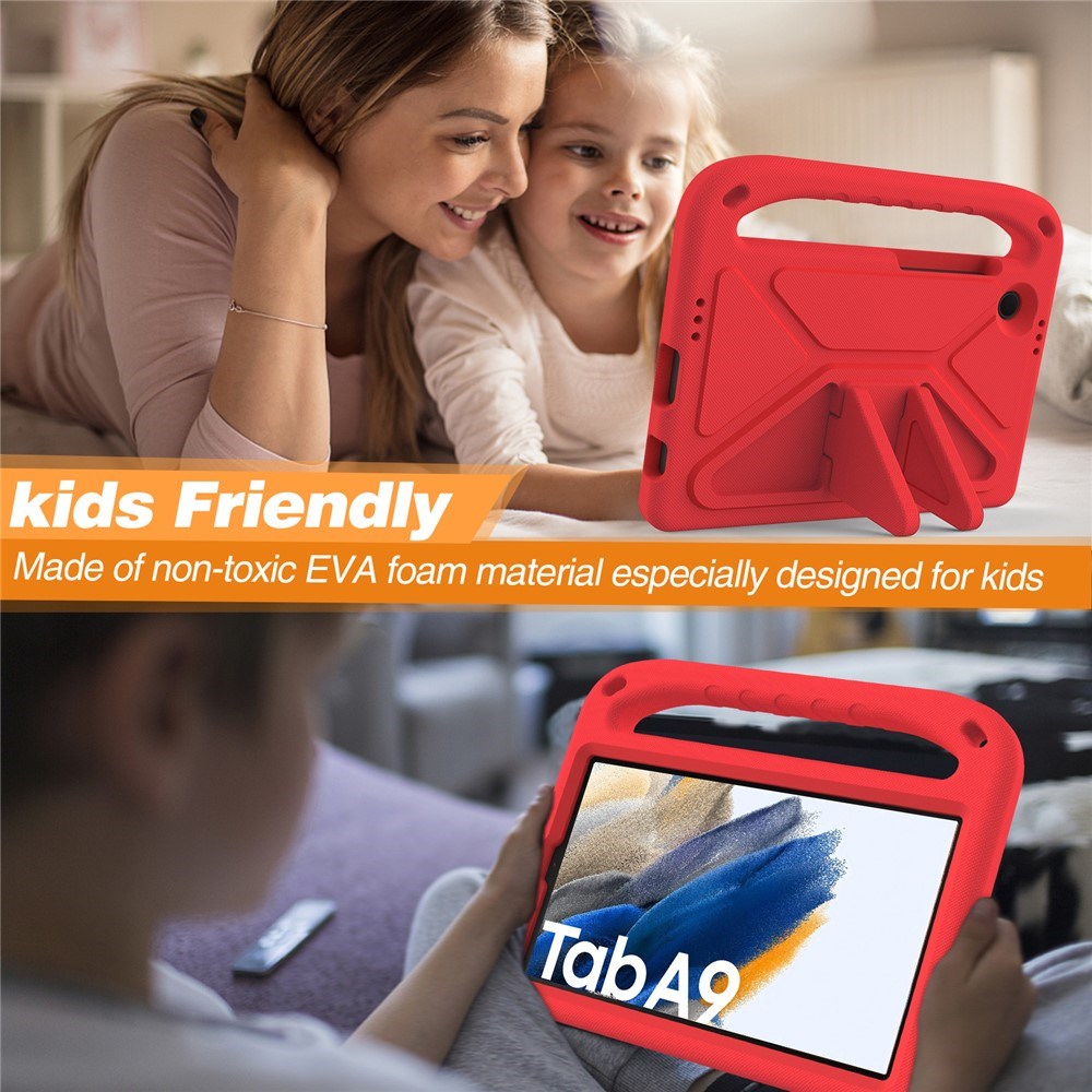 EIDERWOOD Samsung Galaxy Tab A11 / A9 Børnecover m. Kickstand - Rød