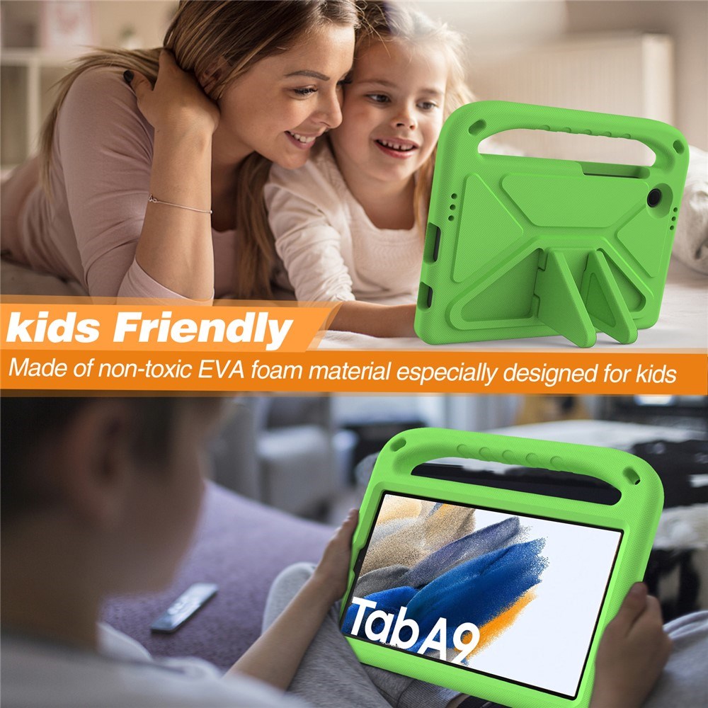 EIDERWOOD Samsung Galaxy Tab A11 / A9 Børnecover m. Kickstand - Grøn