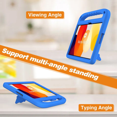 EIDERWOOD Xiaomi Redmi Pad SE Anti-Drop Tablet Cover m. Håndtag og Stå Funktion - Blå