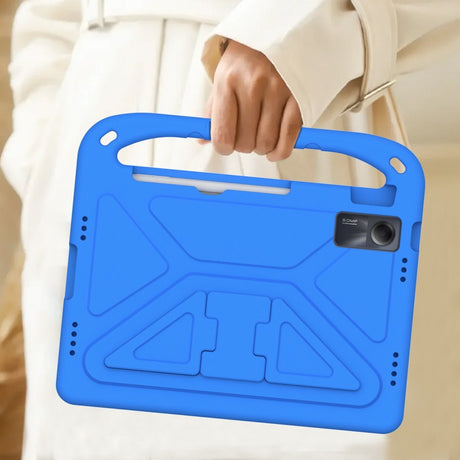 EIDERWOOD Xiaomi Redmi Pad SE Anti-Drop Tablet Cover m. Håndtag og Stå Funktion - Blå