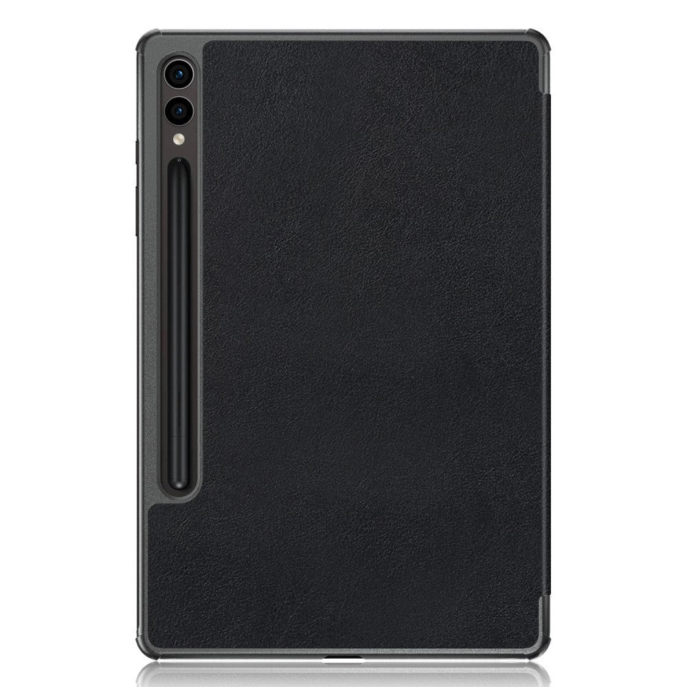 Samsung Galaxy Tab S9 FE+ (Plus) Tri-Fold Læder Cover m. Standerfunktion - Sort