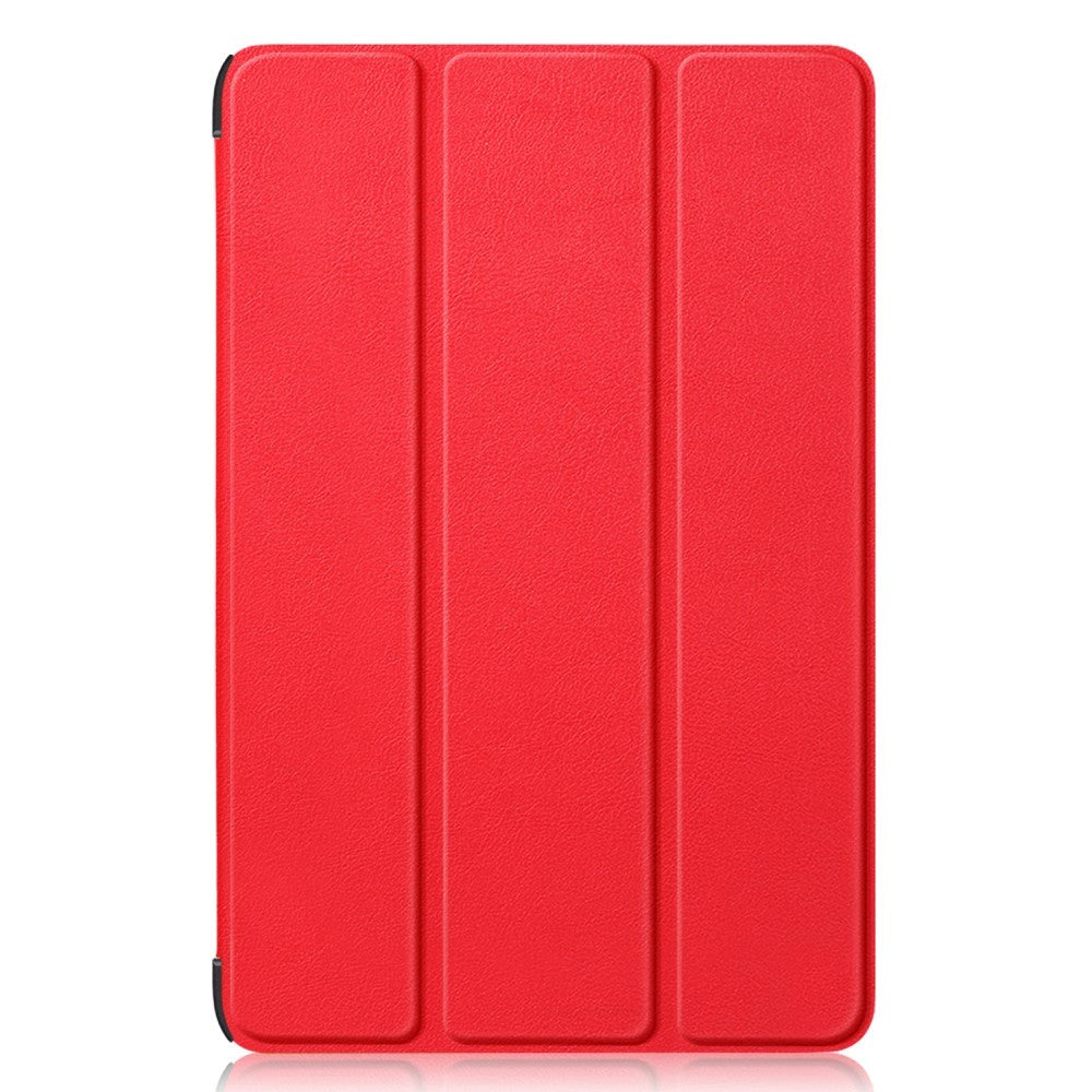 Samsung Galaxy Tab S9 FE+ (Plus) Tri-Fold Læder Cover m. Standerfunktion - Rød