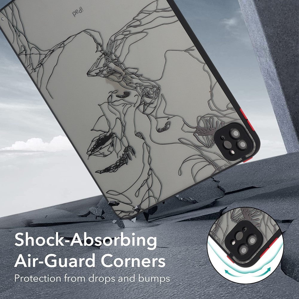 iPad Pro 11" (2022 / 2021 / 2020) Fleksibelt Plastik Cover - Mat Gennemsigtig / Ansigter