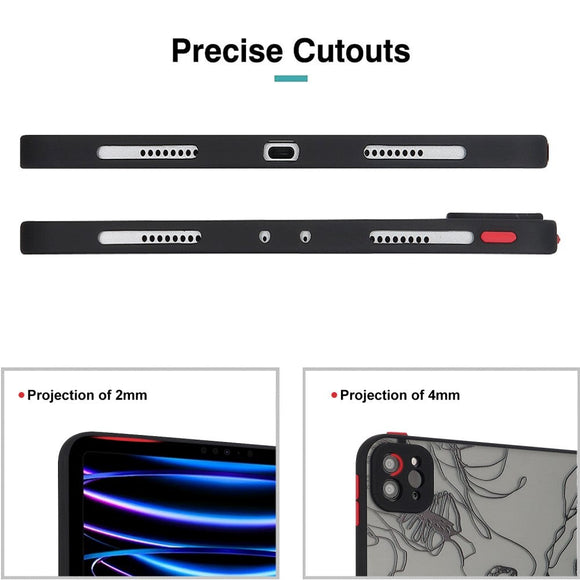 iPad Pro 11" (2022 / 2021 / 2020) Fleksibelt Plastik Cover - Mat Gennemsigtig / Ansigter