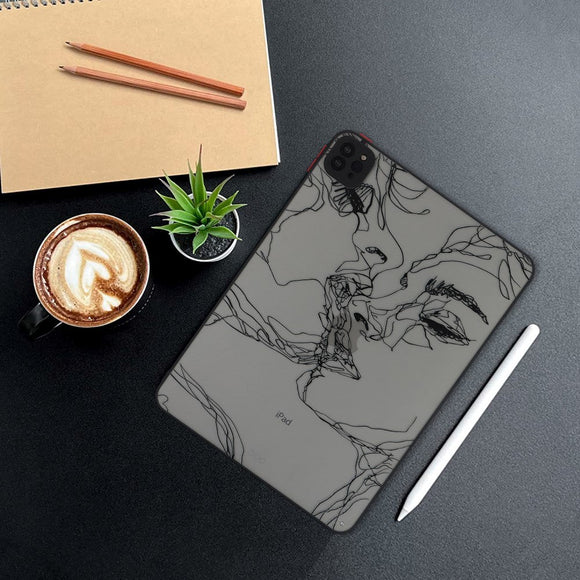 iPad Pro 11" (2022 / 2021 / 2020) Fleksibelt Plastik Cover - Mat Gennemsigtig / Ansigter