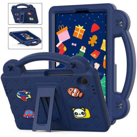 EIDERWOOD Samsung Galaxy Tab A11 / A9 Børnecover m. Kickstand - Mørkeblå