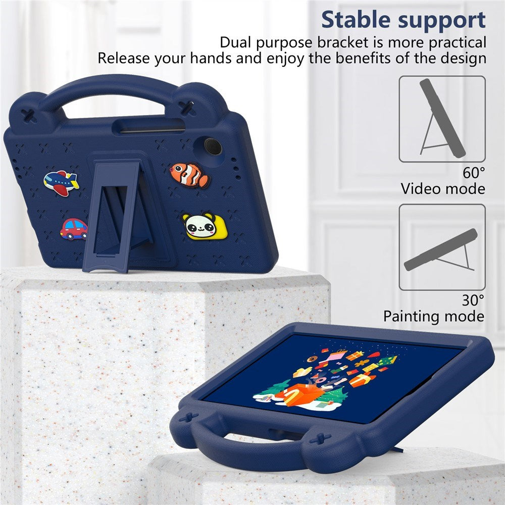 EIDERWOOD Samsung Galaxy Tab A11 / A9 Børnecover m. Kickstand - Mørkeblå