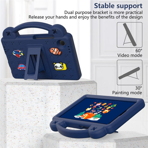 EIDERWOOD Samsung Galaxy Tab A11 / A9 Børnecover m. Kickstand - Mørkeblå