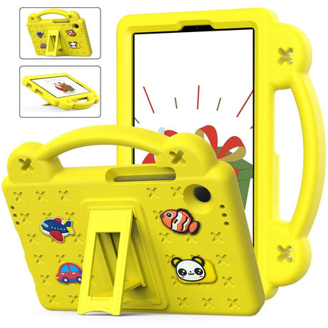 EIDERWOOD Samsung Galaxy Tab A11 / A9 Børnecover m. Kickstand - Gul