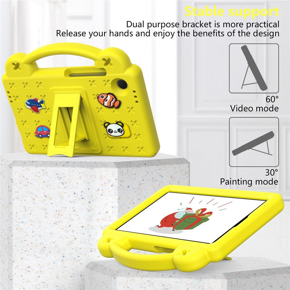 EIDERWOOD Samsung Galaxy Tab A11 / A9 Børnecover m. Kickstand - Gul