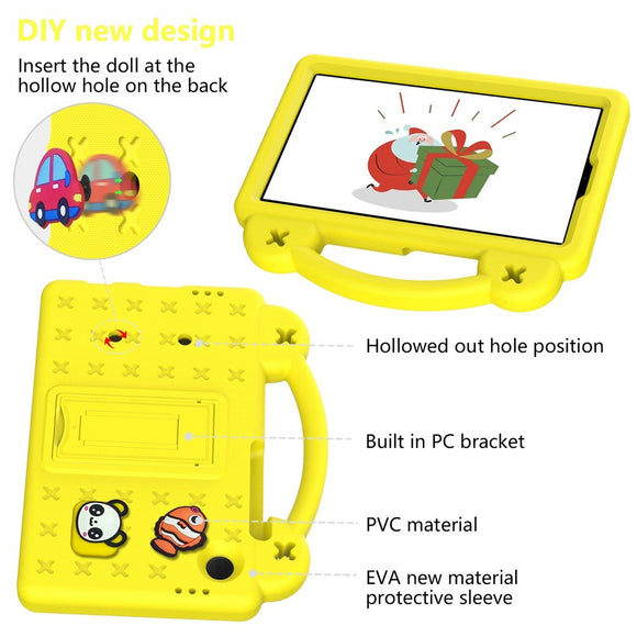 EIDERWOOD Samsung Galaxy Tab A11 / A9 Børnecover m. Kickstand - Gul