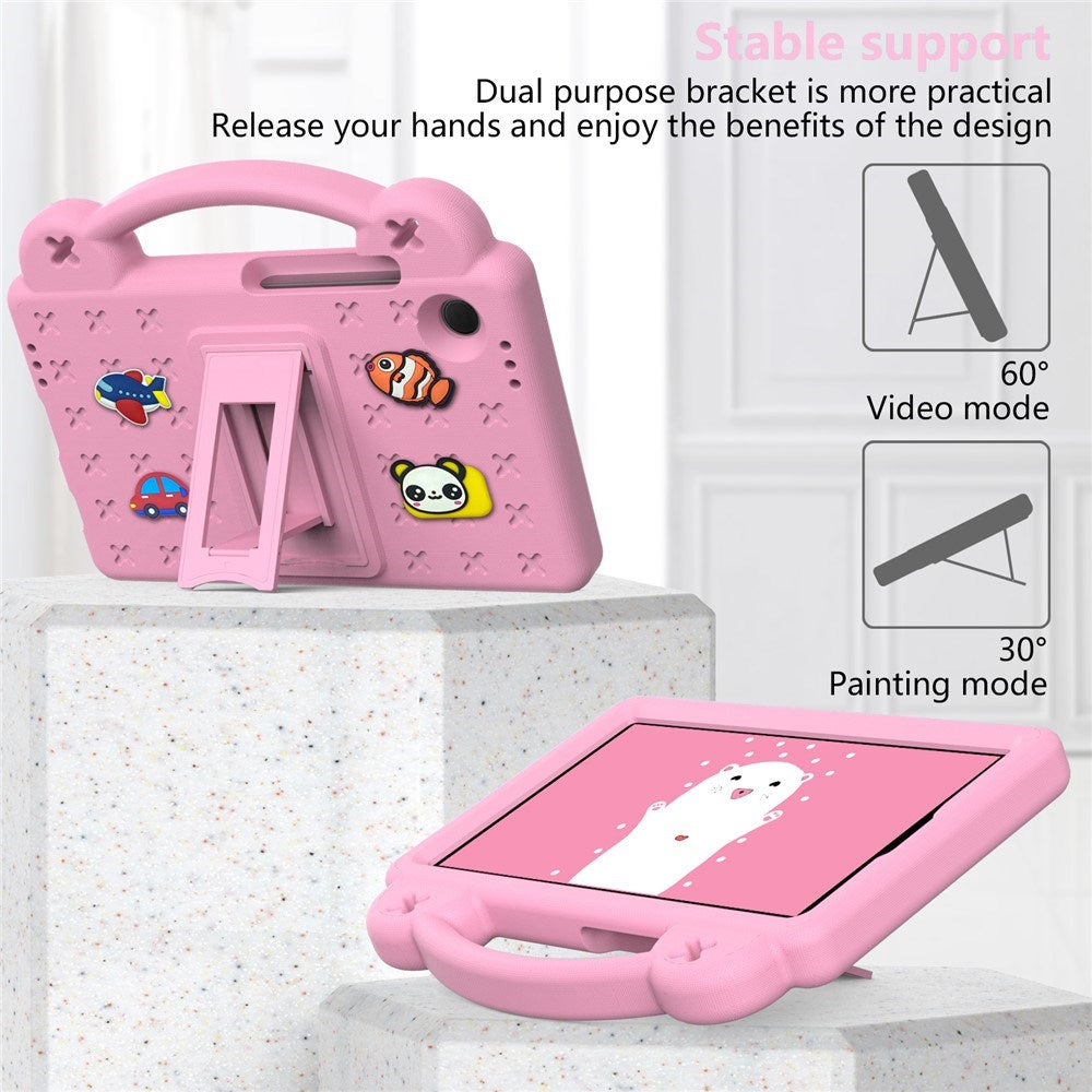 EIDERWOOD Samsung Galaxy Tab A11 / A9 Børnecover m. Kickstand - Lyserød