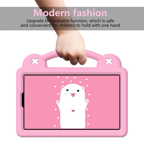 EIDERWOOD Samsung Galaxy Tab A11 / A9 Børnecover m. Kickstand - Lyserød