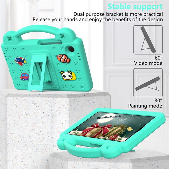 EIDERWOOD Samsung Galaxy Tab A11 / A9 Børnecover m. Kickstand - Grøn
