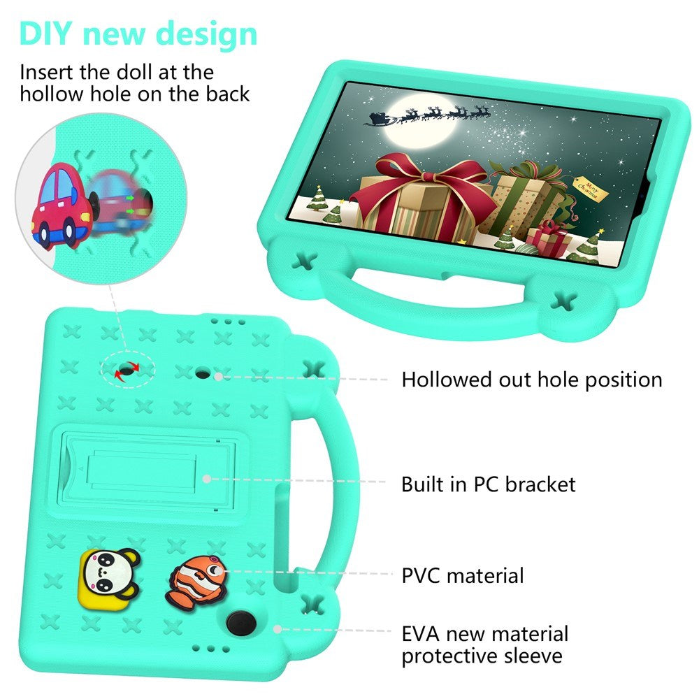 EIDERWOOD Samsung Galaxy Tab A11 / A9 Børnecover m. Kickstand - Grøn
