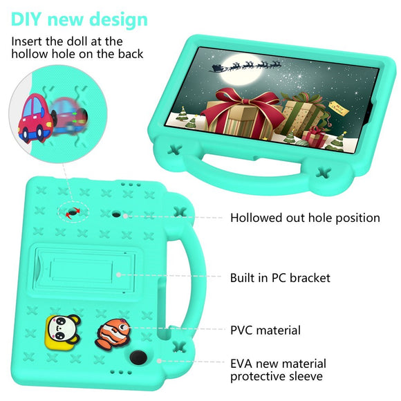 EIDERWOOD Samsung Galaxy Tab A11 / A9 Børnecover m. Kickstand - Grøn