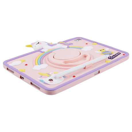 iPad 11" (2025) / iPad 10.9" (2024/2022) Børne Cover m. Stander & Cartoon - Lyserød