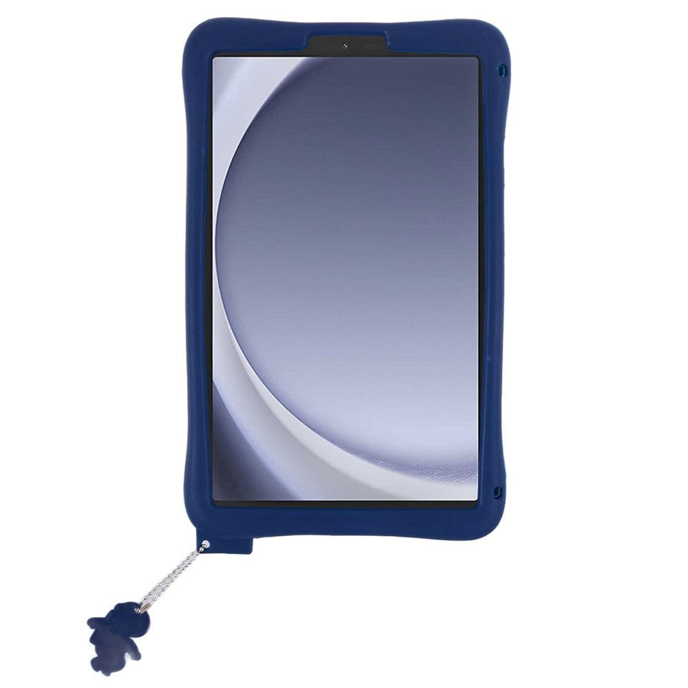 Samsung Galaxy Tab A9 Børne Cover m. Stander & Cartoon - Mørkeblå