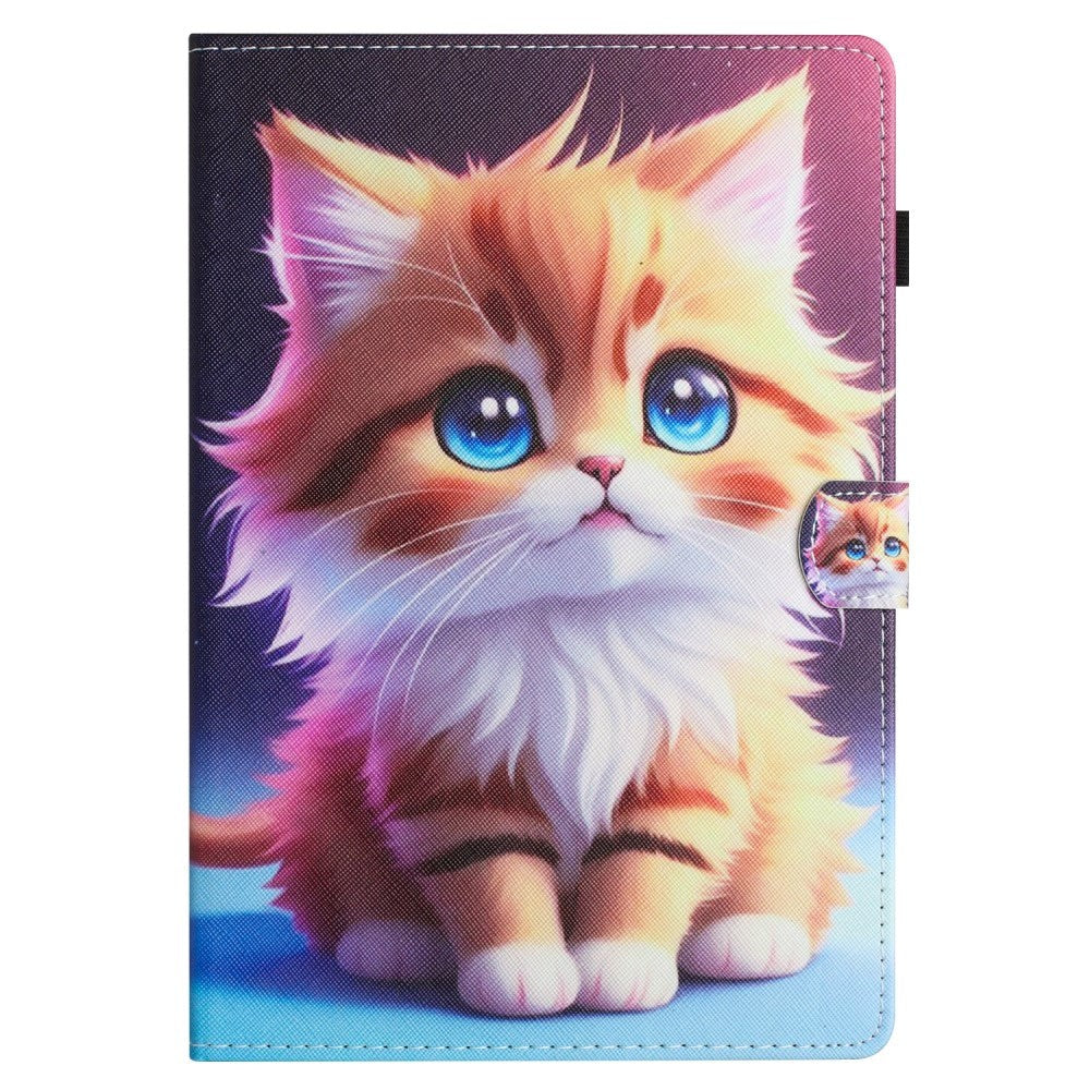iPad 11" (2025) / iPad 10.9" (2024/2022) Læder Cover m. Ståfunktion & Kortholder - Kat
