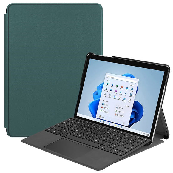 EIDERWOOD Microsoft Surface Go 4 Kunstlæder Flip Cover - Grøn