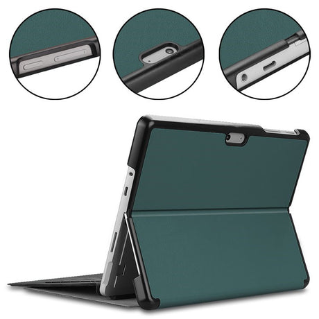 EIDERWOOD Microsoft Surface Go 4 Kunstlæder Flip Cover - Grøn