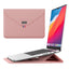 MacBook / Laptop Sleeve 13-14" (32 x 24 cm) m. Tri-fold Ståfunktion - Pink