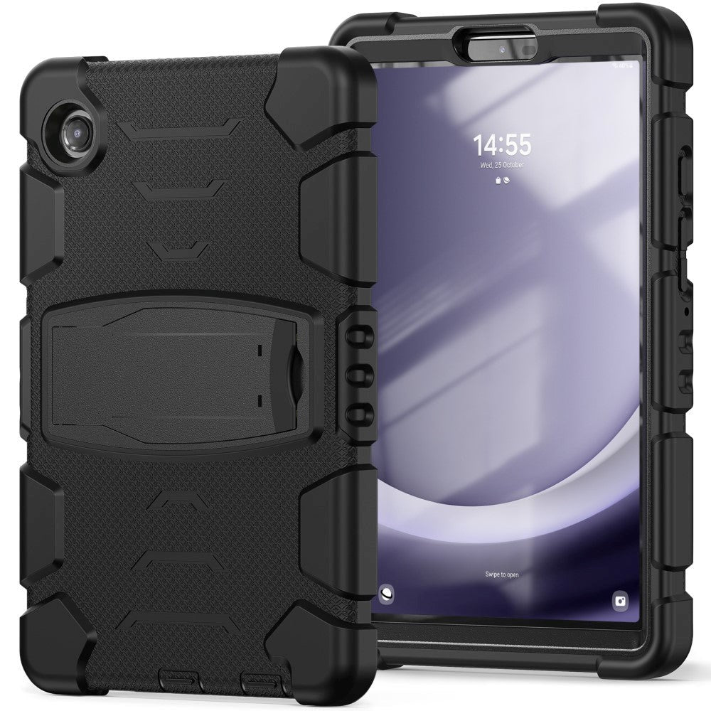 Samsung Galaxy Tab A9 Håndværker Cover m. Kickstand - Sort