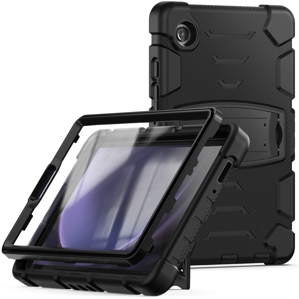 Samsung Galaxy Tab A9 Håndværker Cover m. Kickstand - Sort