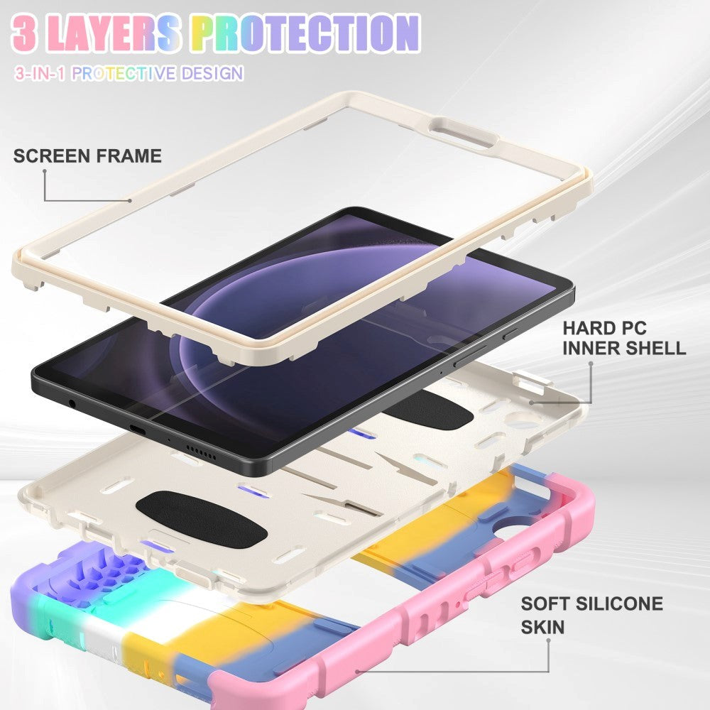 Samsung Galaxy Tab A9 Håndværker Cover m. Kickstand - Multi