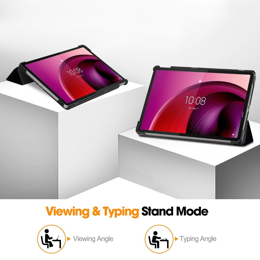 EIDERWOOD Lenovo Tab M11 Tri-Fold Kunstlæder Cover m. Vågeblus Funktion - "Don't Touch Me"