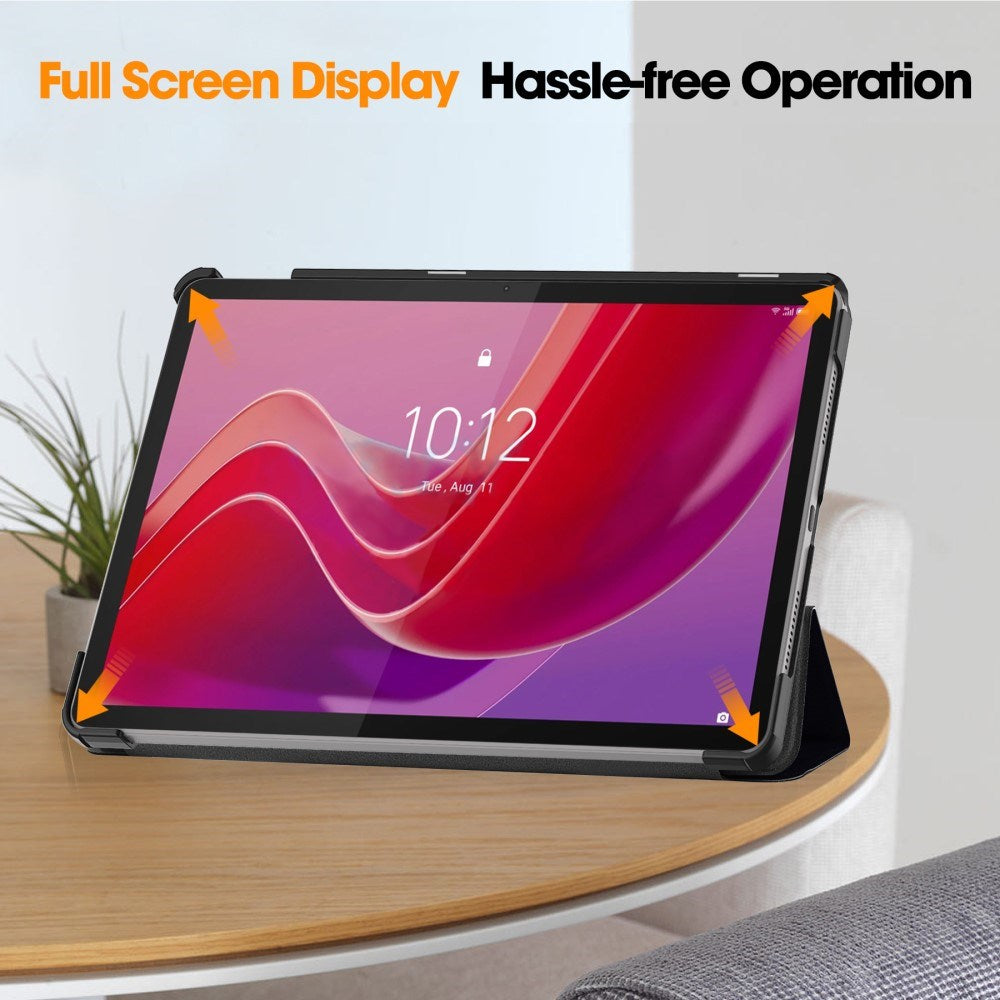 EIDERWOOD Lenovo Tab M11 Tri-Fold Kunstlæder Cover m. Vågeblus Funktion - "Don't Touch Me"